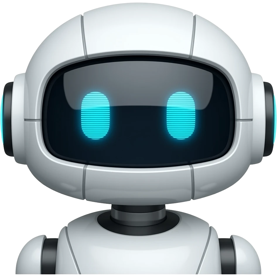 friendly robot emoji