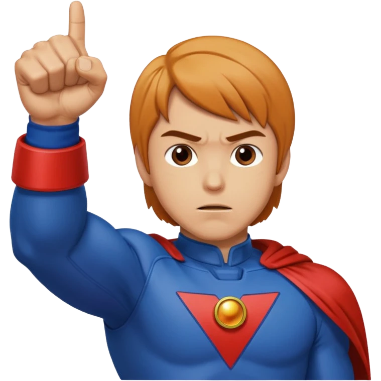 Mark from Battle of the Planets doing fist pump. emoji