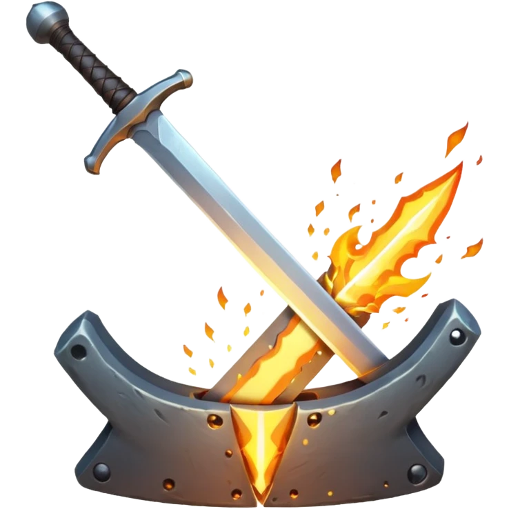 forging sword emoji