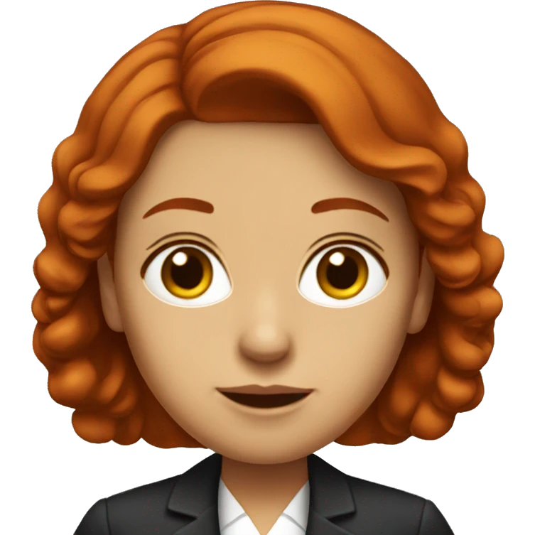 redhead lawyer woman emoji