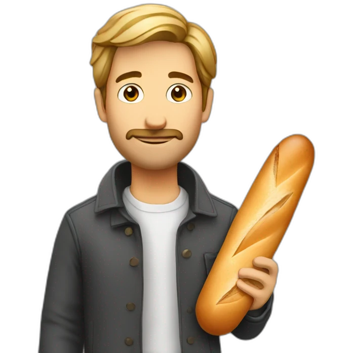 french-man-holding-baguette emoji