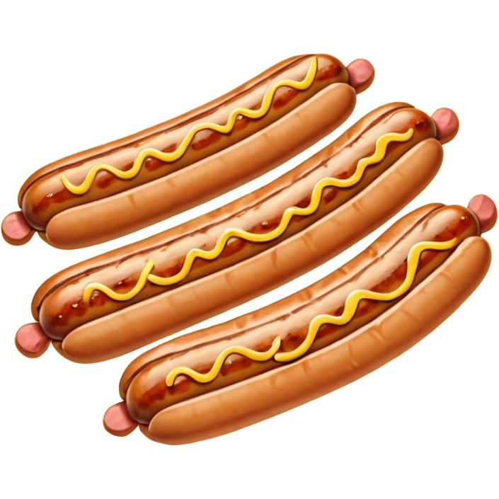small sausages with mustard emoji
