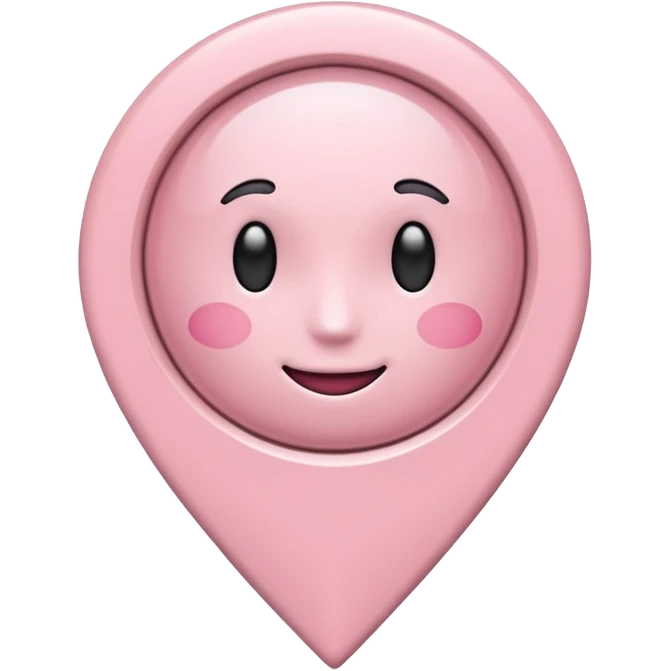 pale pink location pin emoji