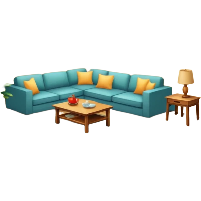 un departamento amuebaldo y hogareño emoji