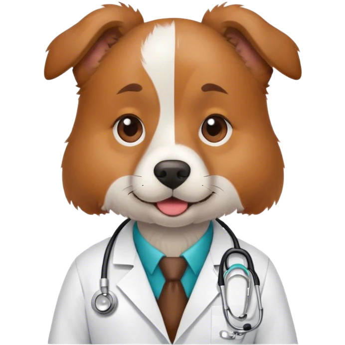 a doctor who is a dog emoji