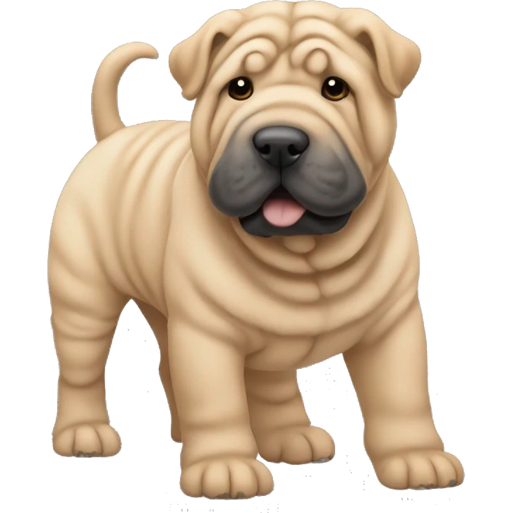 Shar pei dog please I need a fluffy grey one emoji
