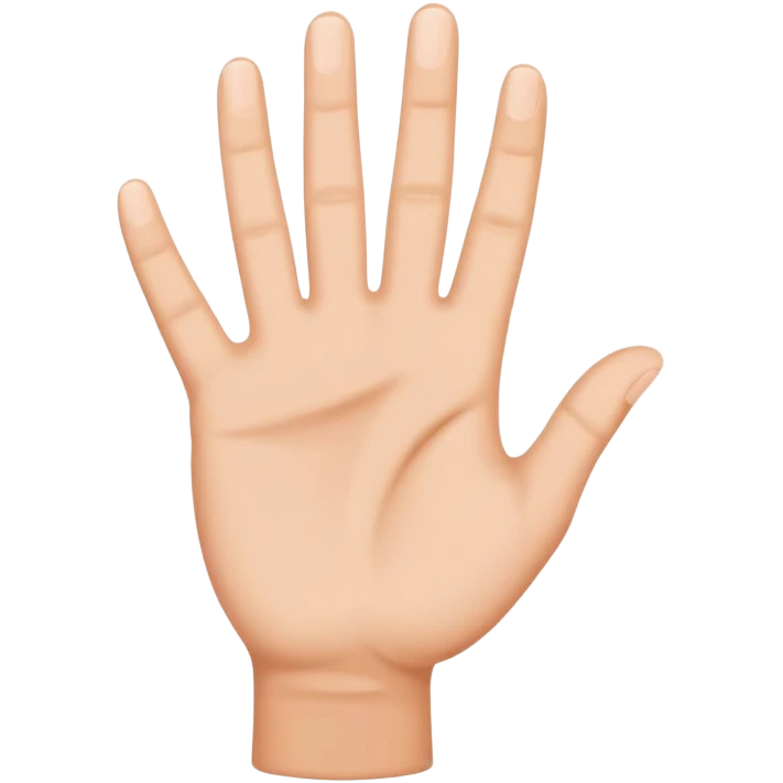 Una mano en forma de L emoji