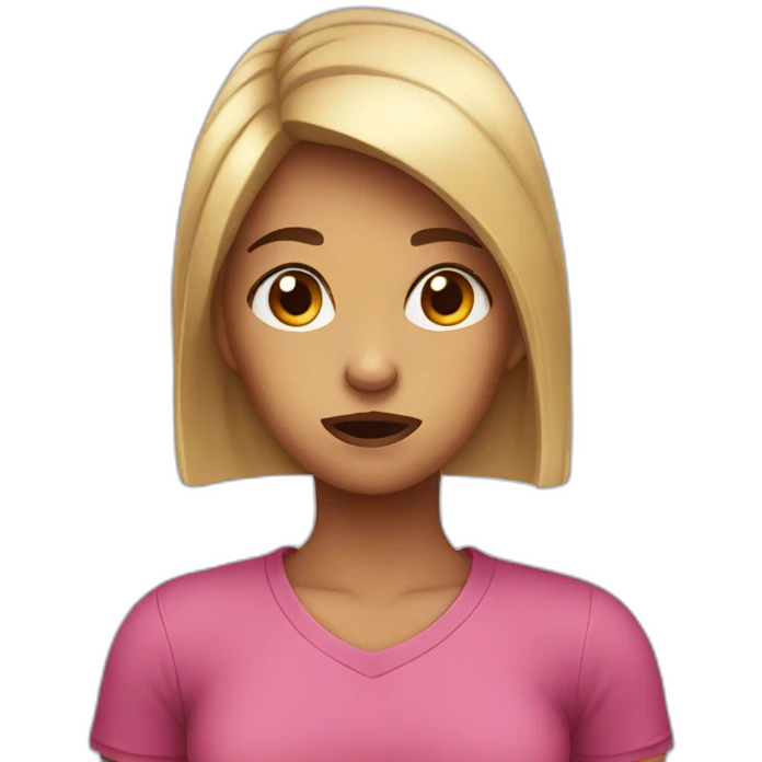 Annoyed girl emoji
