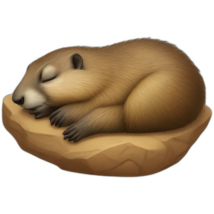 Marmot sleep emoji