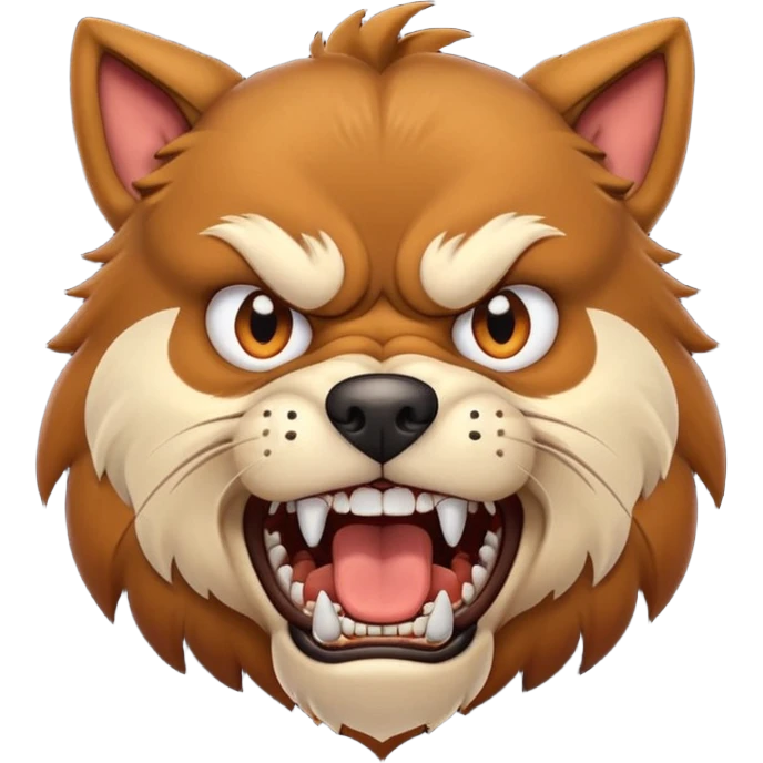 angry dog emoji