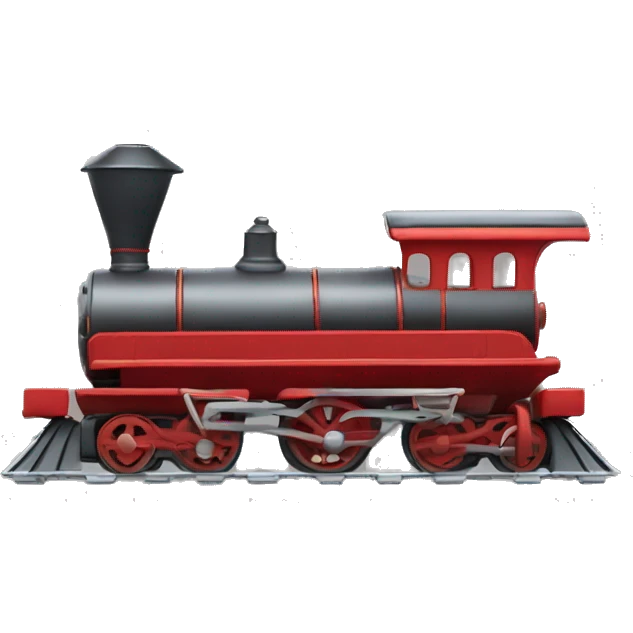 Create a toy choo choo train, with no face or train tracks. And make it facing to the right, showing only its side profile emoji