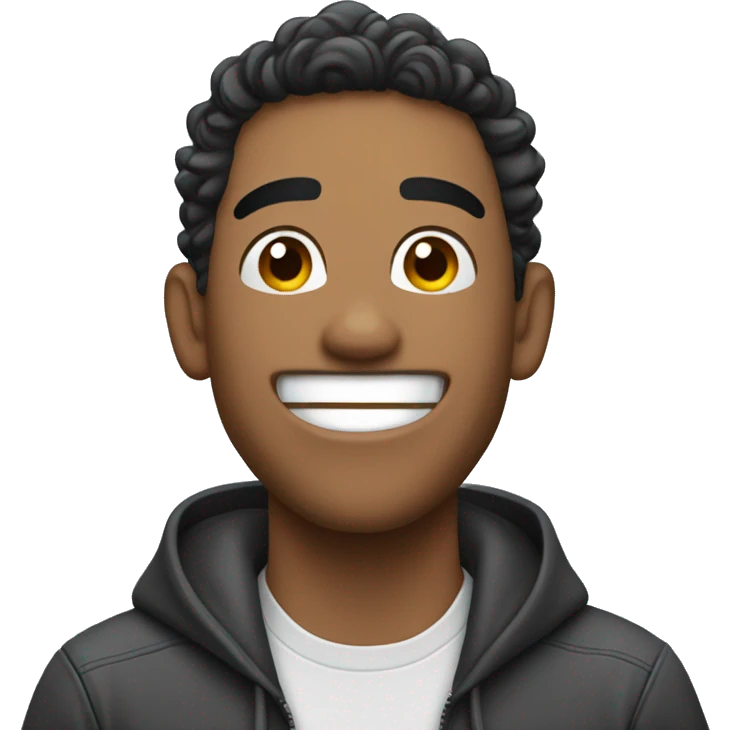 Over exited mixed guy with waves and airpods thumbs up emoji