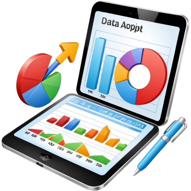 data analyze report chart no technology emoji