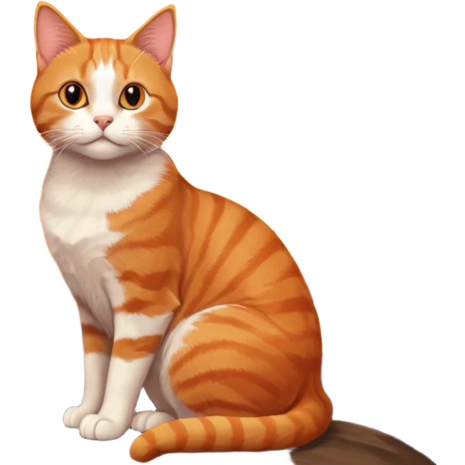 Cat Watching Sunset Scene emoji