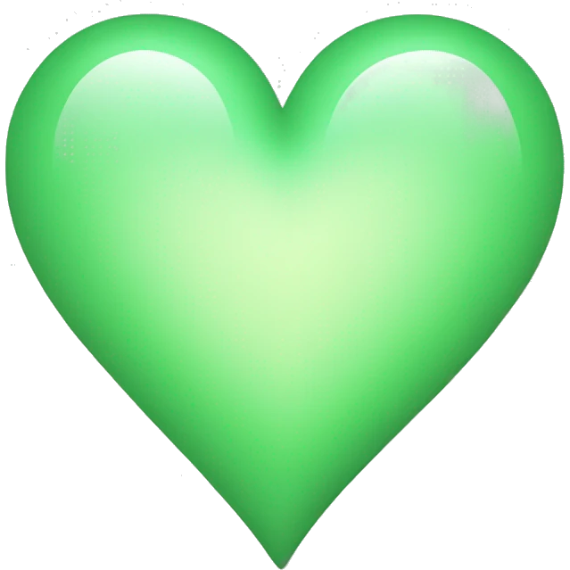 light green heart emoji