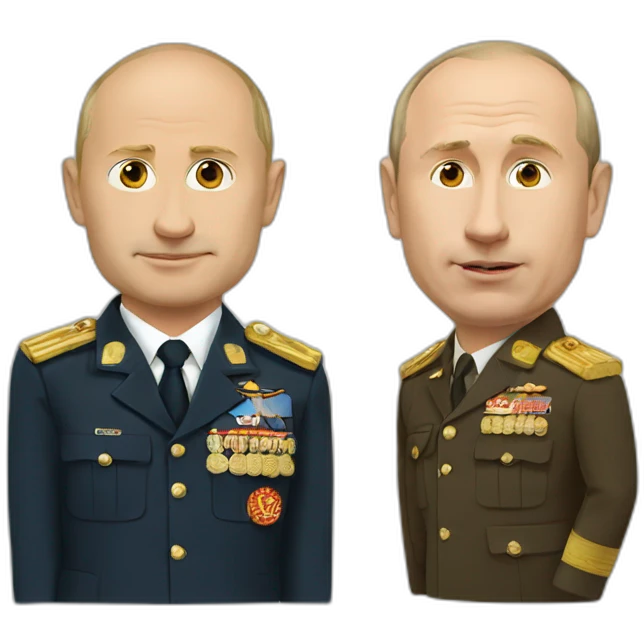 Putin and potato emoji