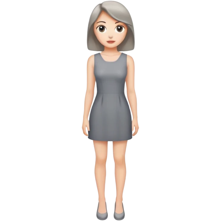 Grey mini dress emoji