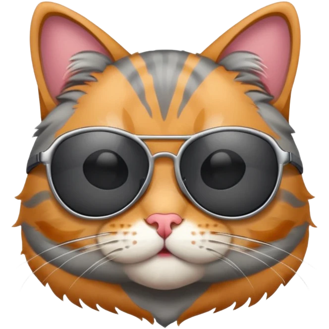 Cat wearing sunglasses emoji
