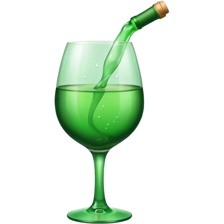 green wine emotivon emoji