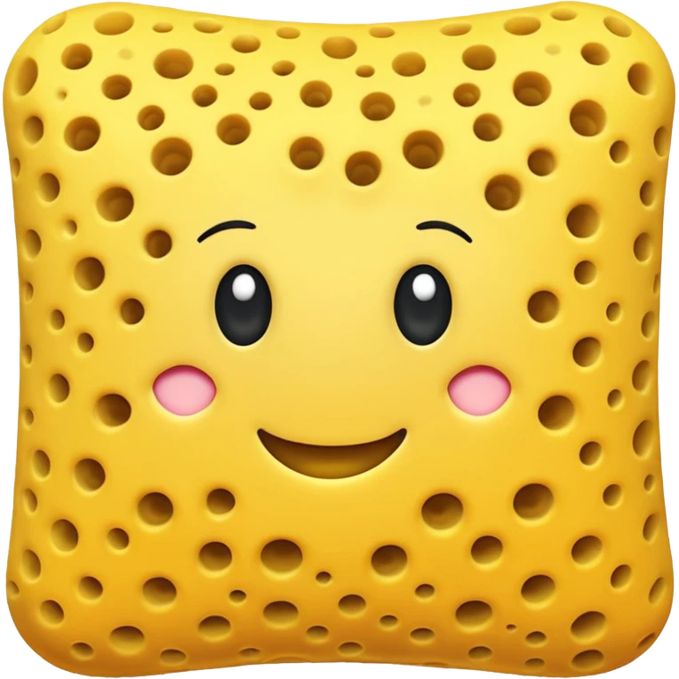 sponge fabric without face emoji