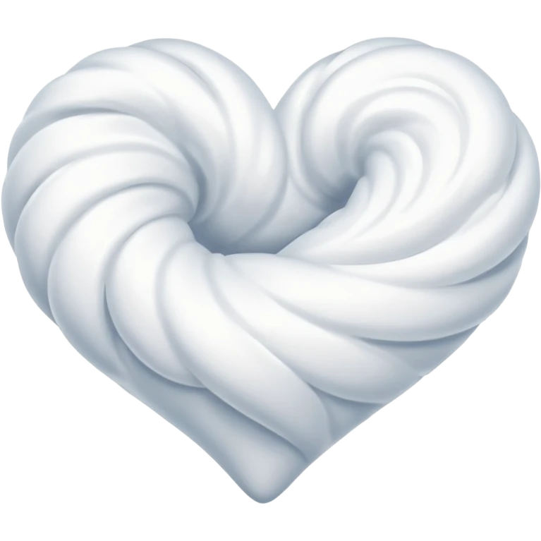 Swirling white hearts  emoji