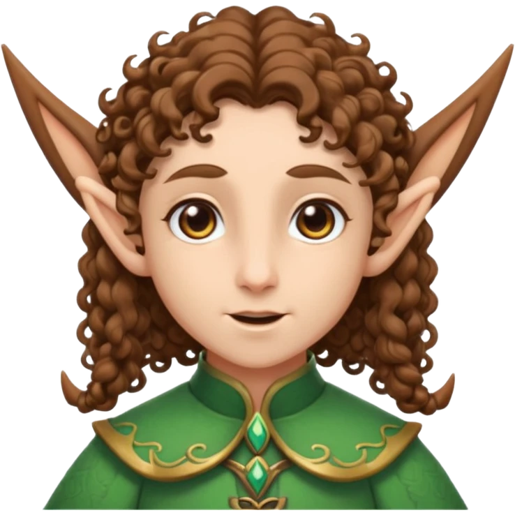 curly haired elf emoji