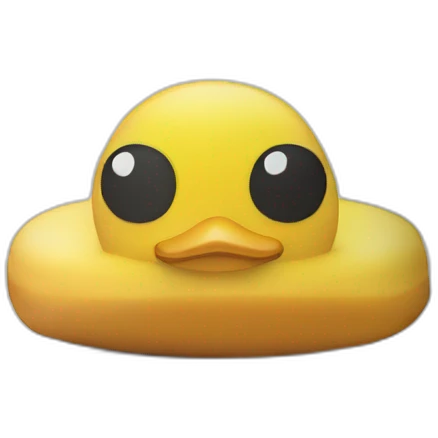 Coussin sur canard emoji