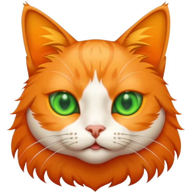 A cat shooting laser beams from its eyes emoji