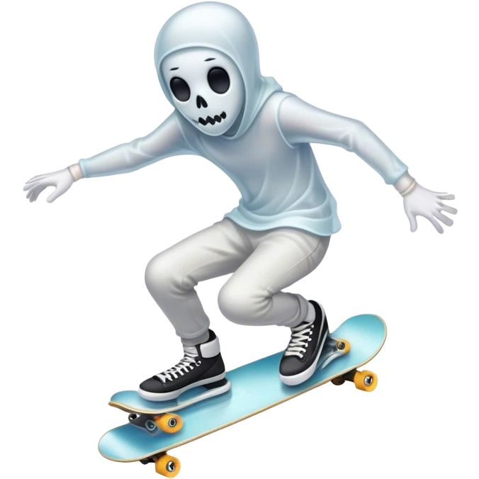  ghost skater boi ghost sk8 boarding emoji