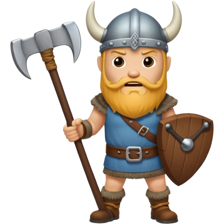 A Viking with a axe emoji