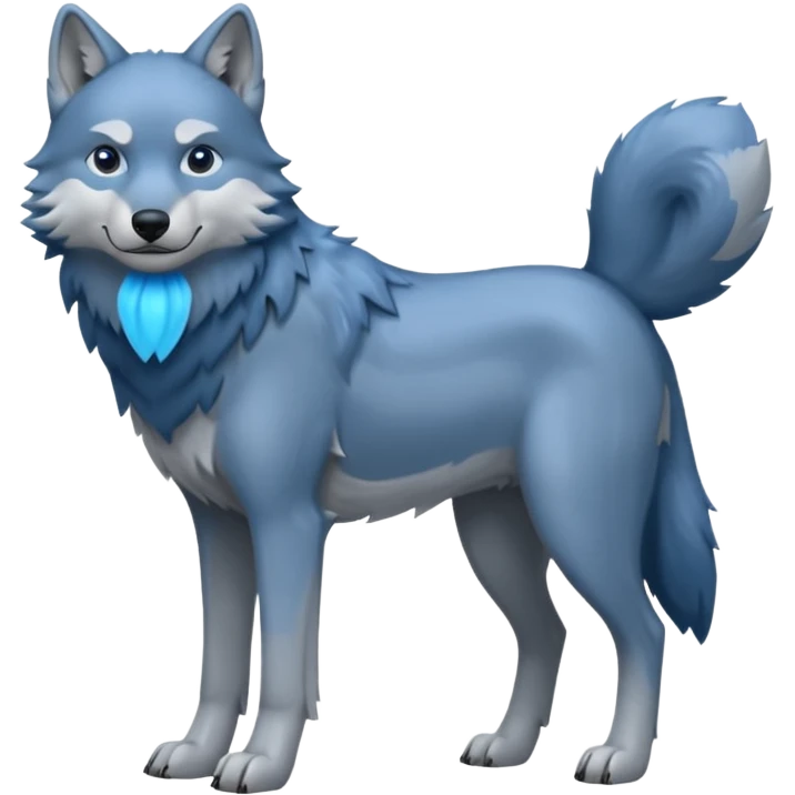 blue wolf emoji