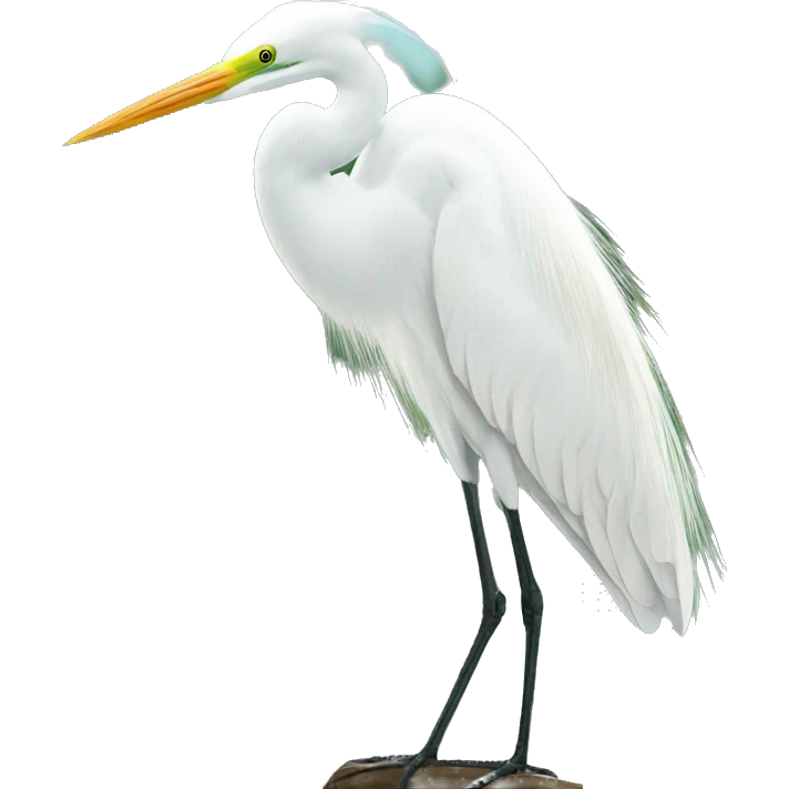 great egret emoji