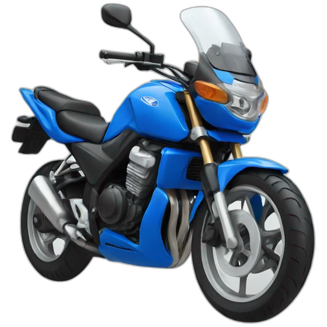blue honda motorcycle emoji