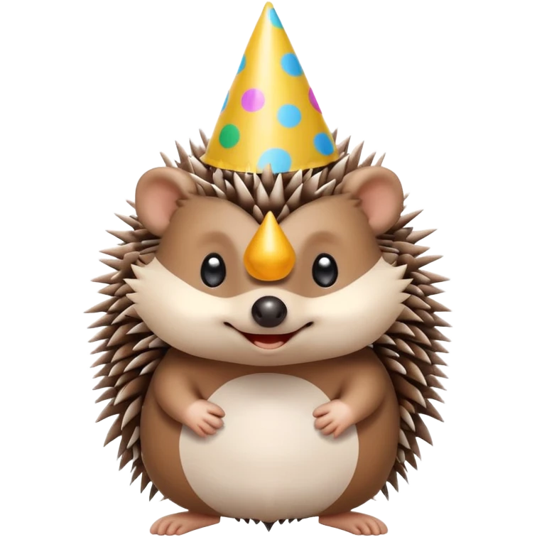 Hedgehog birthday emoji