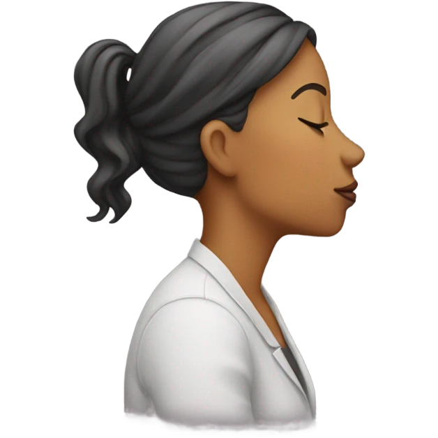 Woman kissing emoji