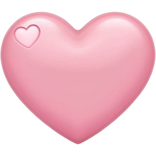 Light pink heart emoji