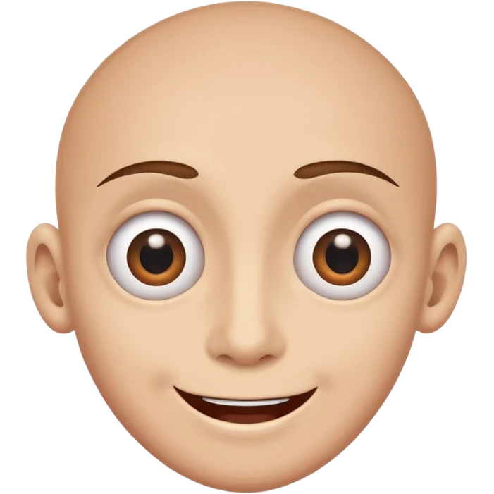 20/20 with two eyes shaped like the number 20, joyful expression, no text emoji