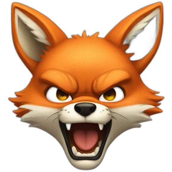 Angry fox emoji