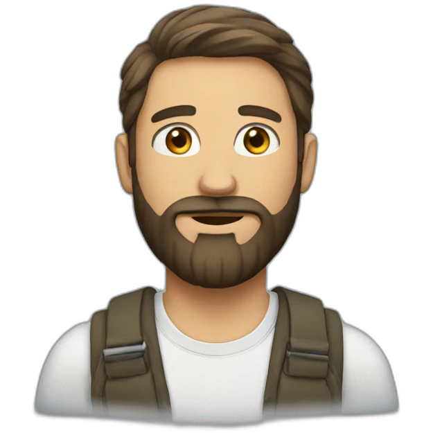 man with beard emoji