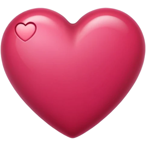 Raspberry color heart emoji