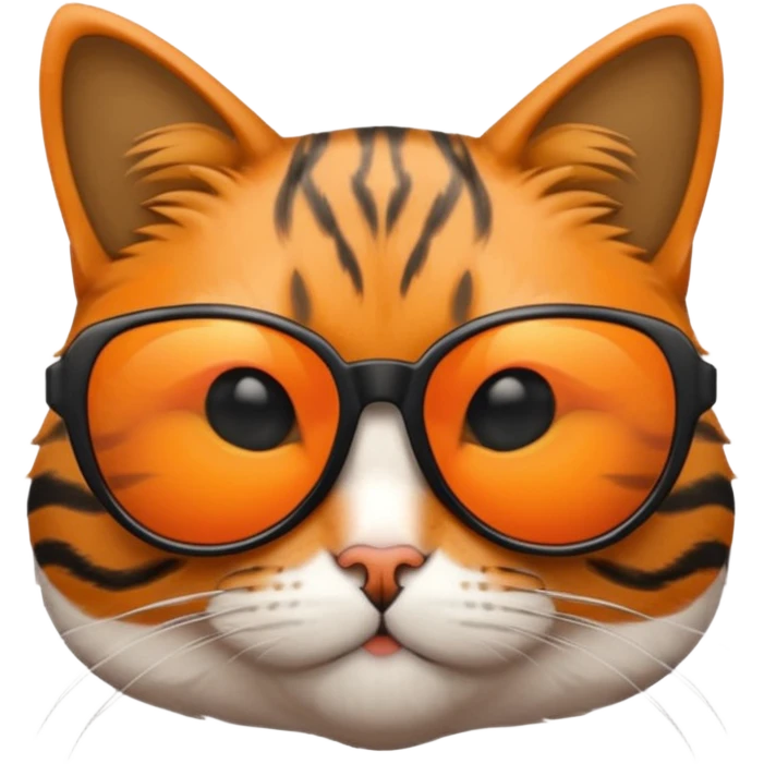 Cat wearing sunglasses emoji