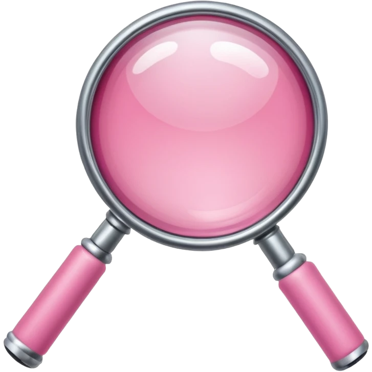 mix light pink dark pink and white girly internet with a magnifying glass emoji