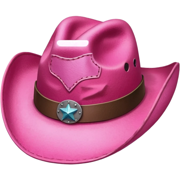 Pink cowboy hat emoji