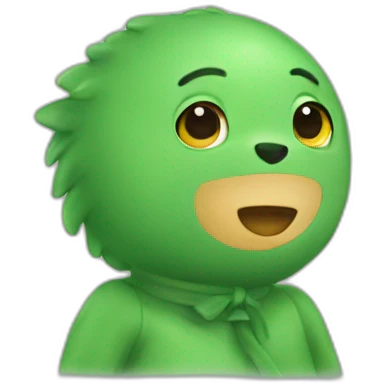 Doudou vert emoji
