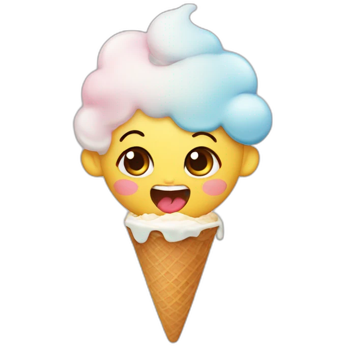 baby eat icecream emoji