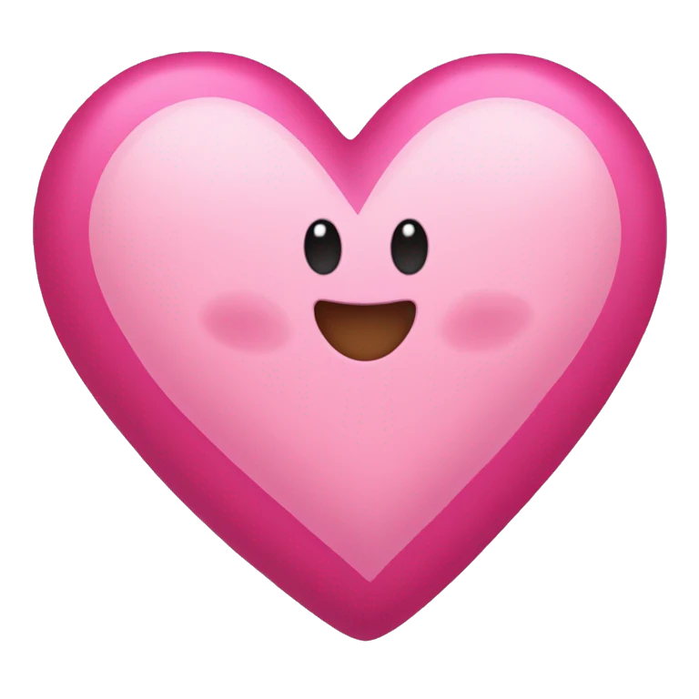 Corazón rosa con lazo rosa emoji