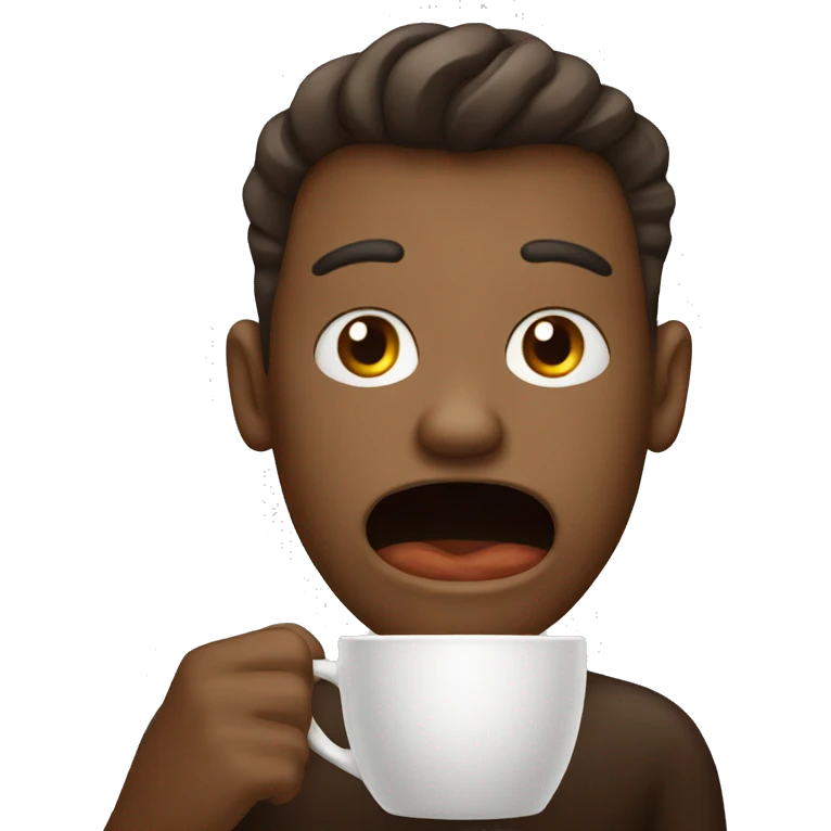 coffee with a mental disorder emoji