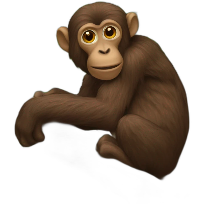 affe auf baum emoji