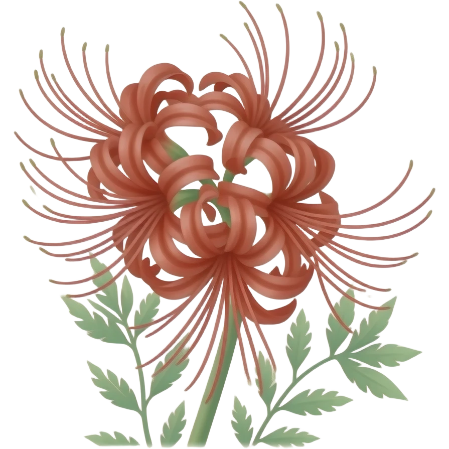 Crimson spider lily emoji