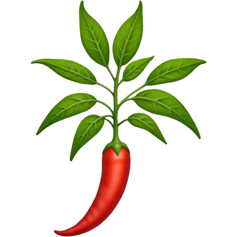 a chili pepper plant emoji